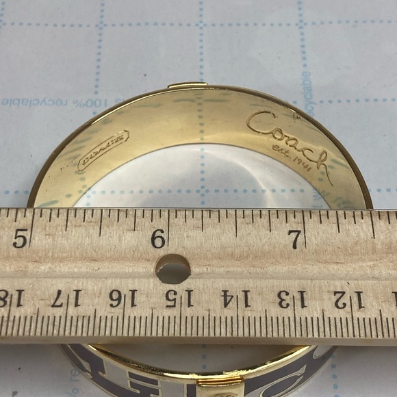 Vintage COACH bangle Bracelet - Picture 5 of 7